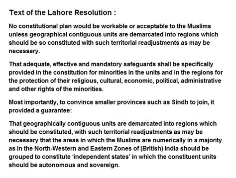 La résolution de Lahore: Une pierre angulaire dans la quête d'une nation musulmane indépendante