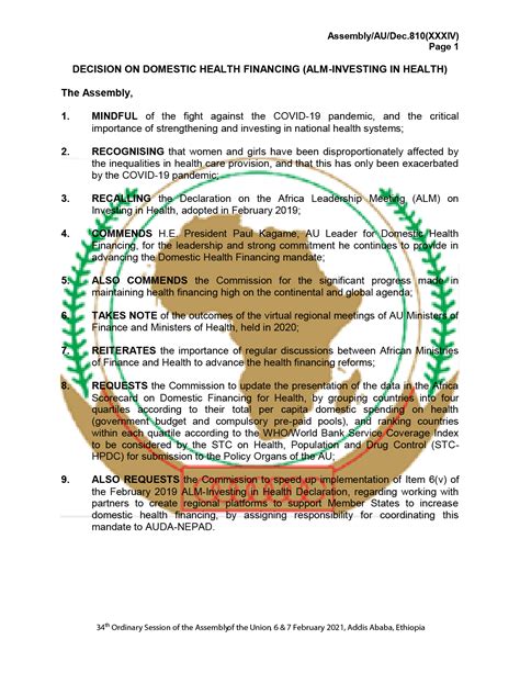 La Déclaration d'Addis-Abeba: Un Élan de Solidarité pour la Paix en Afrique de l'Est